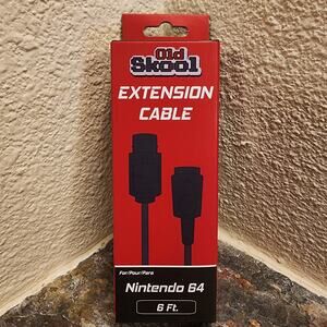 N64 Extension Cable, 6-Ft (NEW) - Old Skool - Nintendo - Nintendo64